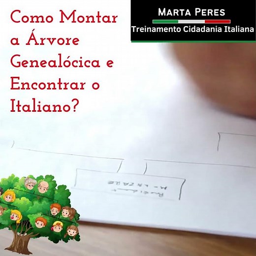 Como Montar a Árvore Genealócica e Encontrar o Italiano. Leia na Descrição!