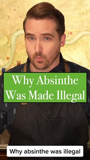 Why Absinthe was illegal. #absinthe #tastinghistory #history #cocktails