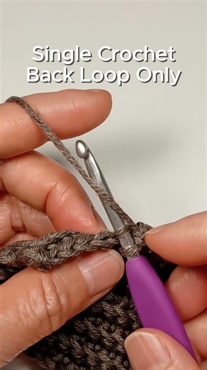 Single Crochet Back Loop Only – Easy Slow Beginner Demo