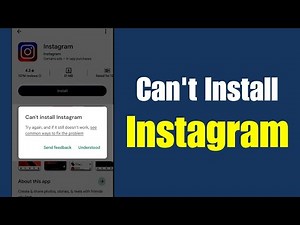 Can't Install Instagram in Google Play Store Problem Solve | Can't Download Instagram App