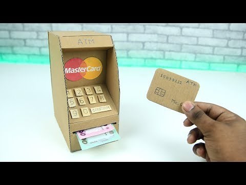 ATM DIY || How to Make an ATM Machine from Cardboard for Kids DIY at Home