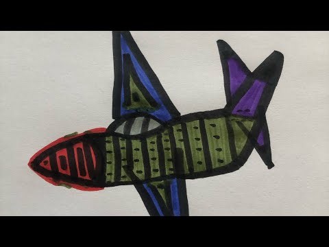 How to draw a fighter jet!!(easy)