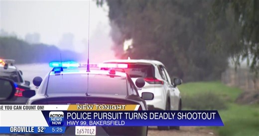 Police chase ends in deadly shootout on Highway 99 in Bakersfield