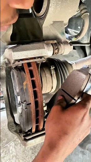 Front wheel brakes servicing! #car #frontwheel #brake #repair #digitalmechanic