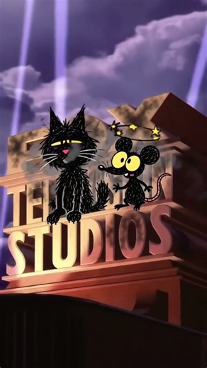 Fox television studios logo with scribbles and ink