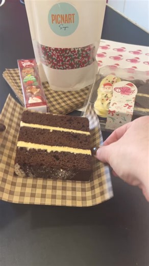 CHRISTMAS CAKE CONTAINERS Our final offering this Christmas, a delicious cake container to give as a gift or enjoy for yourself. Cake flavour options: - chocolate mud gingerbread ($8 each) - white chocolate raspberry and lemon ($8 each) Serves 1-2, more details on my website however you will need to message me to place your order. | Sift’d