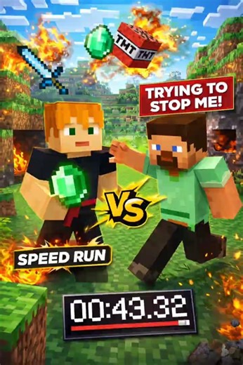 Speedrunning on Emerald While My Friend Hunts Me # speedrun