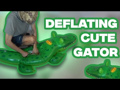 No-Name Inflatable Crocodile Deflation 💨🐊 Calm & Relaxing