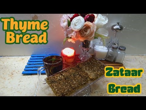How to make zaatar bread | Zataar Bread | Thyme Bread | Tea Time Snacks | Arabian Snacks