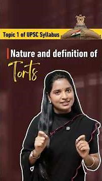 Nature And Definition Of Torts | Lawxpertsmv