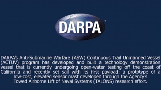 Watch DARPA deploy it's latest anti-submarine warfare sensor | Daily Mail Online