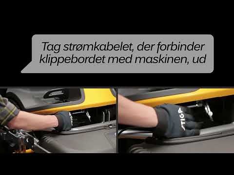 Park ridere - Afmontering af klippebordet | STIGA