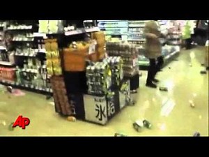 Raw Video: Quake Shakes Items Off Store Shelves