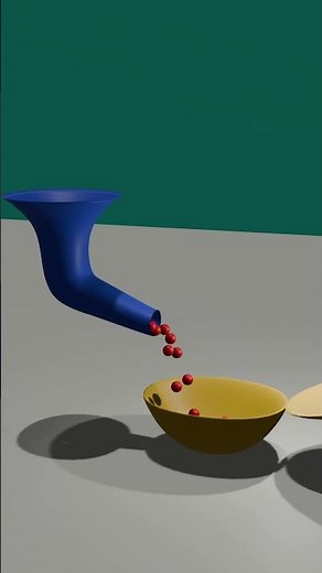 Funnel Drop Loop 🔴🟦🟡 | Perfectly Satisfying 3D Animation