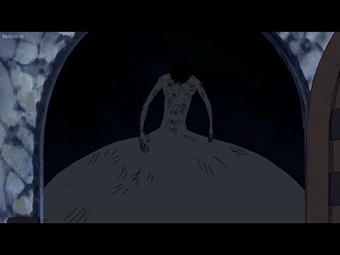 Luffy heals himself eating tons of food