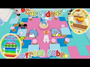 Cafe Ideas From Subscribers! 2 | Roblox My Hello Kitty Cafe Tours | Riivv3r