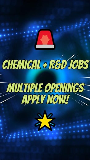 🚨 Chemical & R&D Jobs 2026 | Multiple Roles | Apply Now