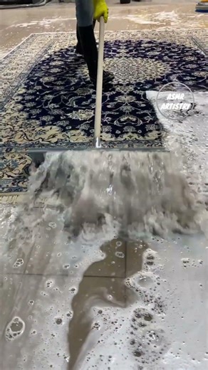 Satisfying Power Washing Transformation — Concrete Railing Cleaned with High-Pressure Water