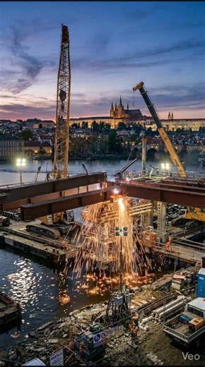Ultra Realistic Bridge Construction Timelapse | Europe Mega Project. #fypviralシ #shorts #funny