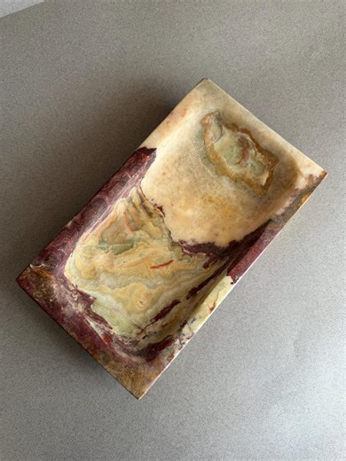 Raw Onyx Rustic Vanity Tray: Handmade Stone Jewelry, Remote, Candle Catchall by SAÉA - Etsy