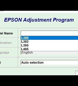 Epson L380 resetter free download link