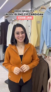 ✨HIGH QUALITY✨ WOOL BLEND ZIP CARDIGAN @69QAR‼️ 🇶🇦QATAR/ETD:FEB 2-6.CODE: JK6 #doha #qatar #fashion #winter #OFWQATAR | Style2Go Bangkok Shopper