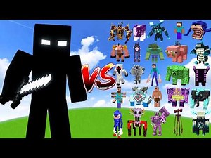 NULL vs ALL MINECRAFT BOSSES | Minecraft Mob Battle