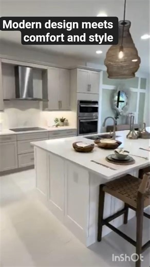 Modern Kitchen & Living Room | Open Plan Design. please like and subscribe to support my channel 💗