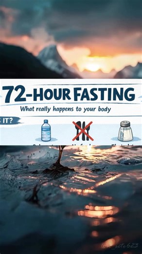 Healthtipsforall on Instagram: "72-Hour Water Fasting What Really Happens to Your Body (Simple & Honest Guide) What Is a 72-Hour Water Fast? 💧 Only water for 3 consecutive days 🚫 No food, no calories 🧂 Electrolytes may be needed for safety Day 1 (0–24 Hours) 📉 Glycogen (stored sugar) depletes 📉 Insulin levels fall 🤤 Hunger peaks 🔥 Body begins shifting to fat burning Day 2 (24–48 Hours) 🥑 Ketosis starts (fat → fuel) ♻️ Autophagy increases (cell repair) 🧠 Mental clarity may improve 😵 Hea