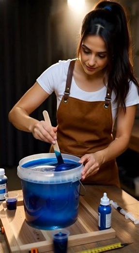 Beautiful Woman Builds an Amazing Epoxy River Dining Table | DIY Woodworking