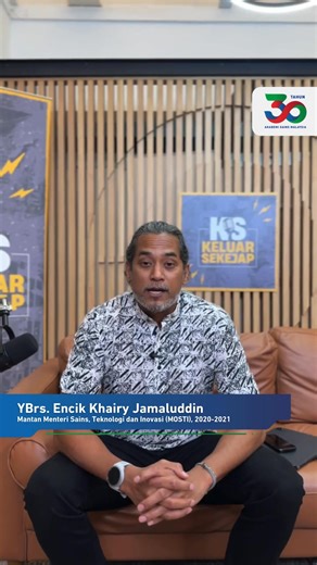 Akademi Sains Malaysia telah melakar kejayaan demi kejayaan terutamanya sebagai badan penasihat utama kepada kerajaan berkenaan perkembangan sains dan teknologi di Malaysia. Tonton video ucapan oleh Mantan Menteri Sains, Teknologi dan Inovasi (MOSTI), YBrs. Encik Khairy Jamaluddin sempena ulang tahun ASM ke-30. Khairy Jamaluddin Kementerian Sains, Teknologi dan Inovasi (MOSTI) #ASM30Tahun #ASM #AkademiSainsMalaysia #MOSTI | Akademi Sains Malaysia