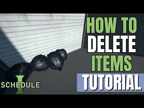 Schedule 1 - How to Remove/Delete Items from Your Inventory