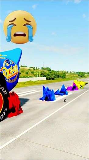 🚗 Moon Car Survives the Deadliest Crash!