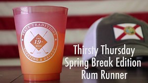 Spring Break is right around the corner. This week's Thirsty Thursday we'll teach you how to make a beach trip staple, The Rum Runner. Don't forget you can also use the code "SB2K18" for 18% off our Spring Break Collection. 便1 oz Coconut Rum ☠️1 oz Spiced Rum 1 oz Banana Liquer 1.25 oz Orange Juice 1.25 oz Pineapple Juice Shake and Serve Over Ice (Secret Ingredient: 151 Proof Rum Floater) | State Traditions | Facebook
