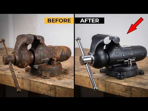 This Vintage Bench Vise Was Completely Seized, Full Restoration Process | Simple Restoration