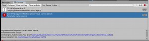 ArgumentNullException: Value cannot be null. (Trying to add audio to my 2d game but struck with this error)