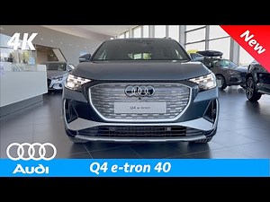 Audi Q4 e-tron 2021 - CRAZY Matrix LED headlights! All 4 Digital signature patterns demonstration