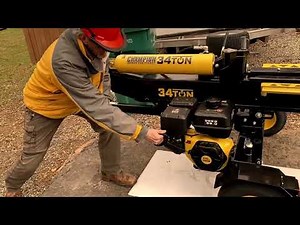 CHAMPION 34 TON LOG SPLITTER REVIEW #championtools #logsplitter #farming #bellsminifarm