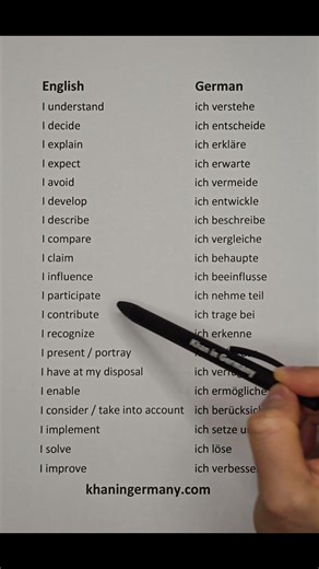 German Language B2-Level Important Verbs #deutschlernen #deutschkurs #german #germanlanguage