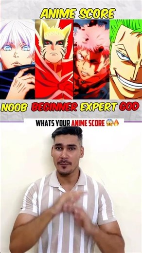Whats Your Anime Score 😱🔥 #anime #annimeshorts