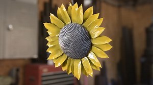 Forging a steel sunflower for Ukraine