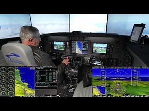 King Air B200 type-specific AATD Emergency descend demonstration - Precision Flight Controls