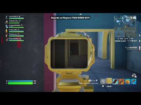 Fortnite Terminator skin playing squad games guards vs players game mode enjoy
