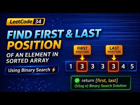 LeetCode 34 | Find First & Last Position | Brute vs Optimal ⚡ (Golang)