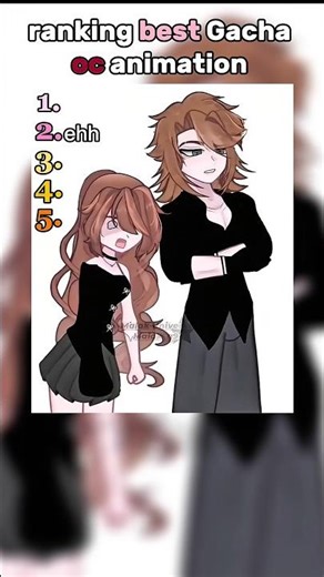ranking best Gacha oc animation #gacha #ranking #animation