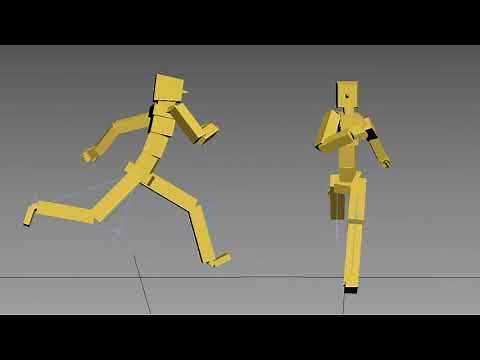 【3dsMax】初めてのランサイクル 男性の走りモーション RunCycle