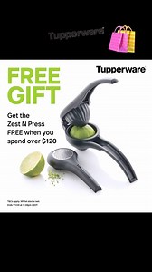 Spend over $120 and get the Zest N Press FREE ! | Tupperware Australia