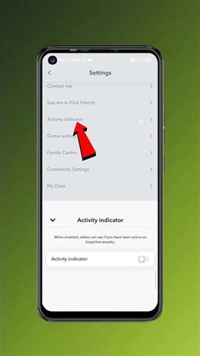 How to Enable Activity Indicator on Snapchat || Turn On Active Status in Snapchat 2026 #shorts