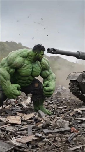 💪🔥 Hulk Smashes Tank | Epic Destruction Scene 💥