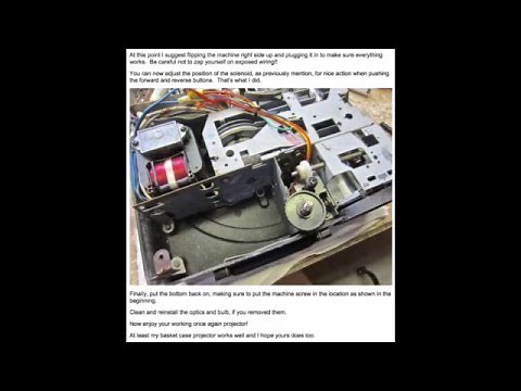 Kodak 750H (And others) Carousel Projector Repair
